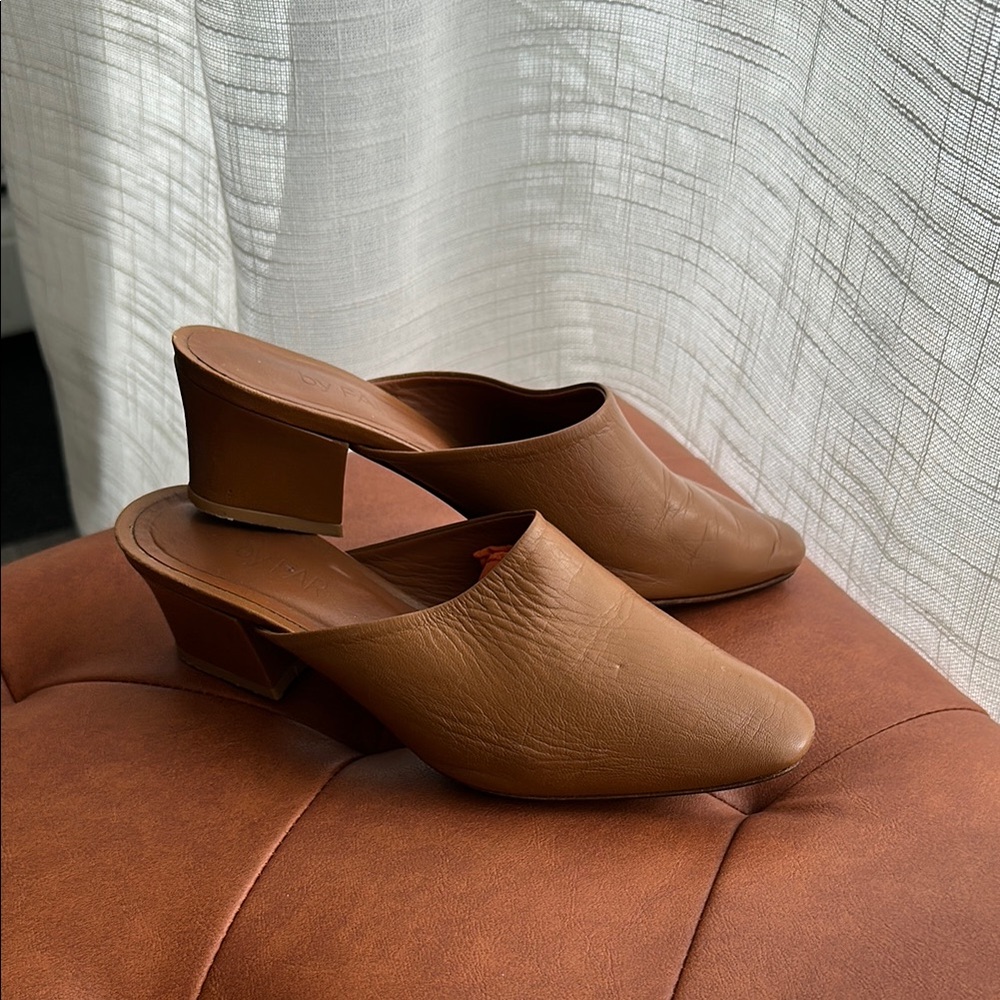By Far Sienna Mule - in Tan Leather Brown Women's Mules